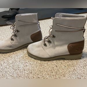 North Face icepick boots - grey and brown suede size 10 - 41 EUR